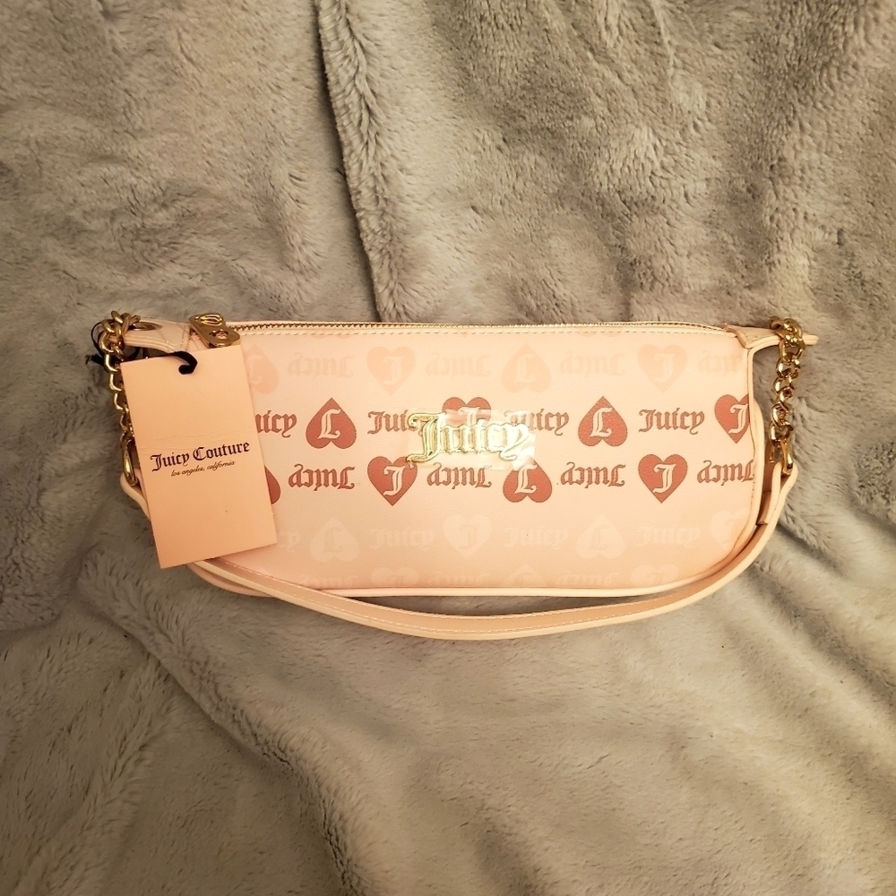 Juicy Couture Small Pink Heart Valentines Day Y2K Style Shoulder Bag NWT - Picture 3 of 10